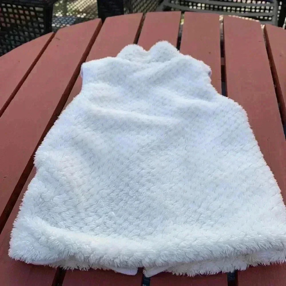 Five for 25 Gap winter zip up vest with fuzzy exterior and soft cotton interior - Picture 3 of 7